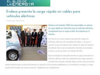 Endesa presenta la carga rápida sin cables para vehículos eléctricos