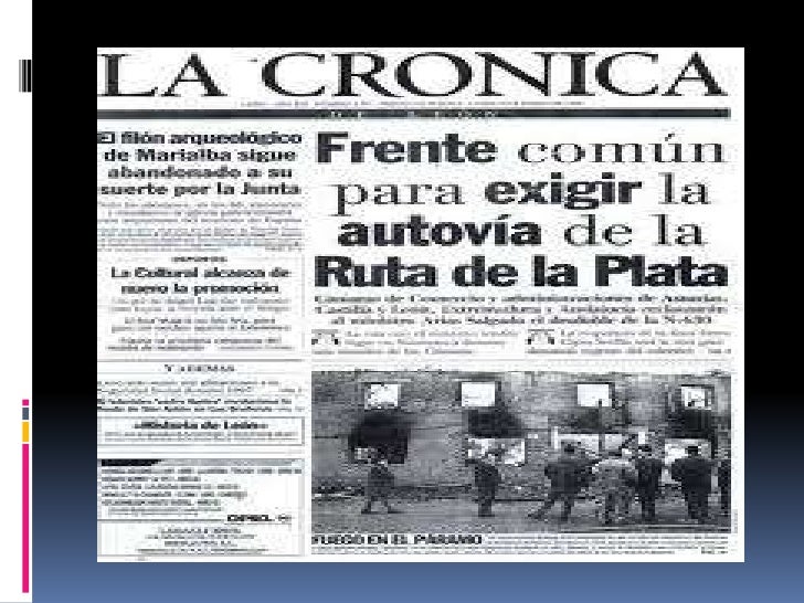 Noticia, crónica y entrevista