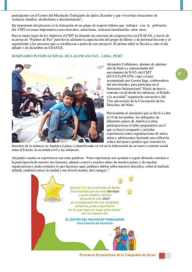 Jesuitas Ecuador Noticias Diciembre 2012