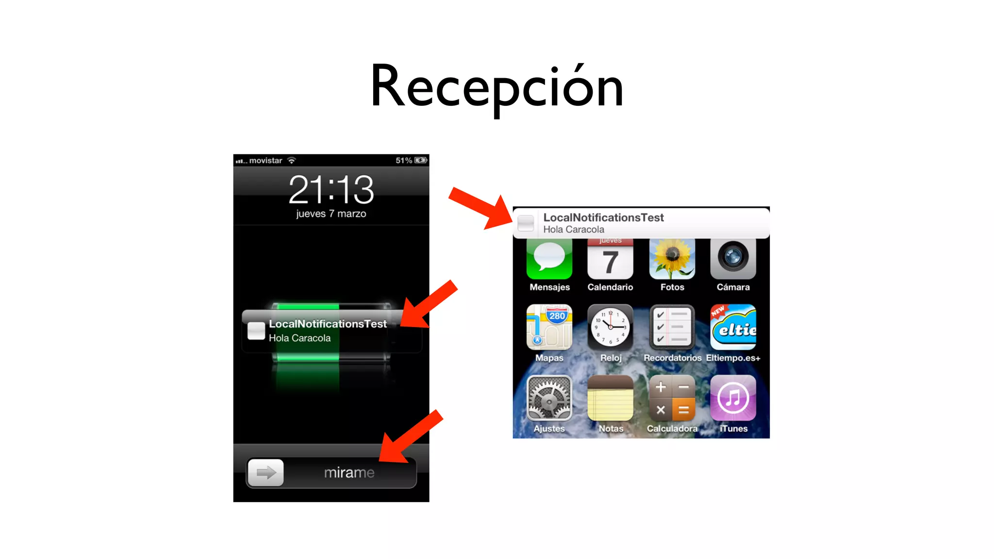 Recepción
 