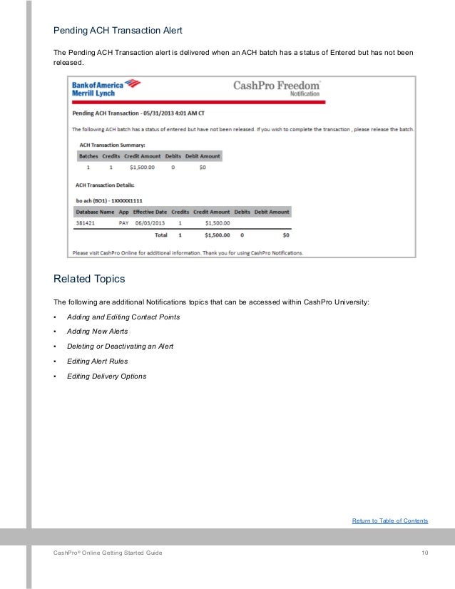 Notification - Bank of America