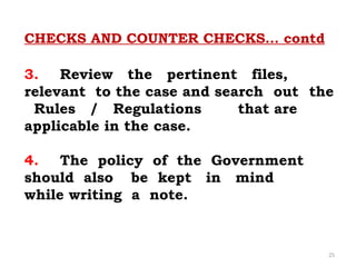 Counter Check Vs Check Examples Noting and drafting techniques etc in offices.pptx