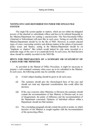 Noting Format Noting & Drafting.doc