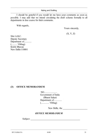 Noting Format Noting & Drafting.doc