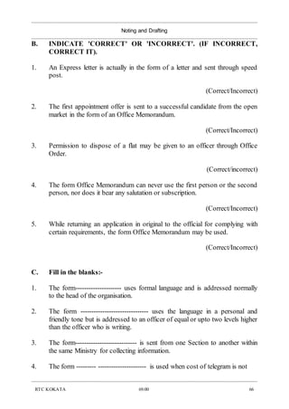 Noting Format Noting & Drafting.doc