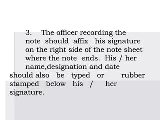 Secretary Inro Note Noting secretariat | PPT