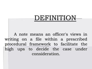 Defintive Note NOTING SECRETARIAT2.ppt