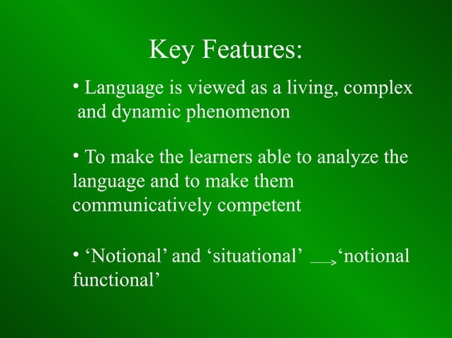 Notional Functional Syllabus Design