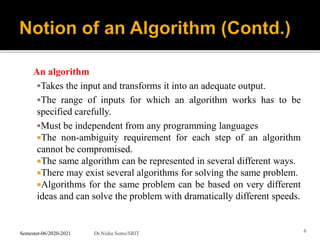 Notion of an algorithm | PPT
