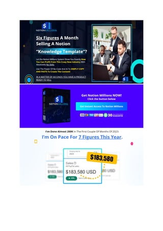 Notion Millions - 100K Months With Notion Templates | PDF