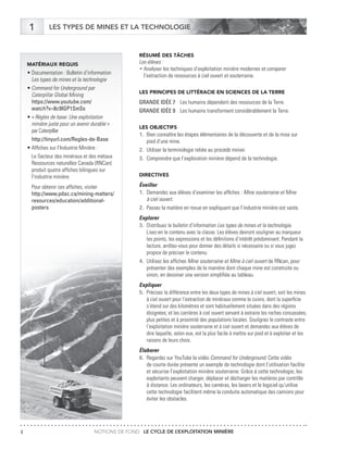 Notions de fond le cycle de le exploitation miniere | PDF