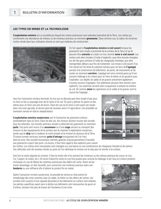 Notions de fond le cycle de le exploitation miniere | PDF