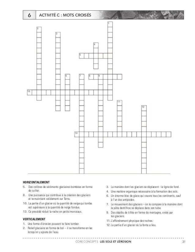 4e periode glaciaire mots fléchés 4 lettres