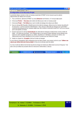 Formateurs : Dr. Adama T. DIARRA - Professeur à l’ENI 
Dr. Mamadou S. DIARRA - Professeur à l’ENI 
25-35 
 