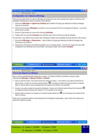 Formateurs : Dr. Adama T. DIARRA - Professeur à l’ENI 
Dr. Mamadou S. DIARRA - Professeur à l’ENI 
26-35 
 