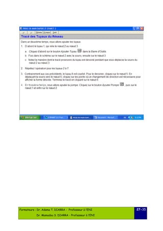 Formateurs : Dr. Adama T. DIARRA - Professeur à l’ENI 
Dr. Mamadou S. DIARRA - Professeur à l’ENI 
27-35 
 