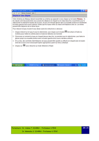 Formateurs : Dr. Adama T. DIARRA - Professeur à l’ENI 
Dr. Mamadou S. DIARRA - Professeur à l’ENI 
29-35 
 