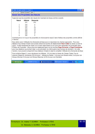 Formateurs : Dr. Adama T. DIARRA - Professeur à l’ENI 
Dr. Mamadou S. DIARRA - Professeur à l’ENI 
31-35 
 
