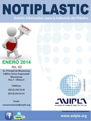 Coordinación de Comunicaciones
ENERO 2014
No. 62
J-00126013-7
 