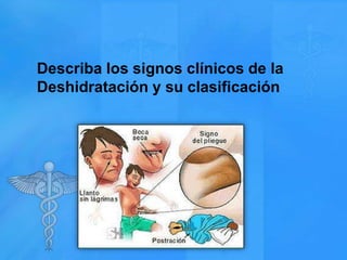 Describa los signos clínicos de la
Deshidratación y su clasificación

 