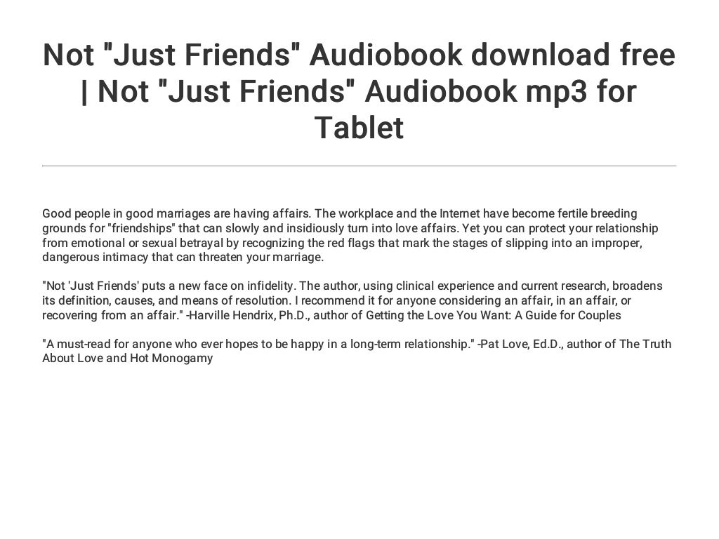 Not Just Friends Audiobook download free | Not Just Friends Audiobook…
