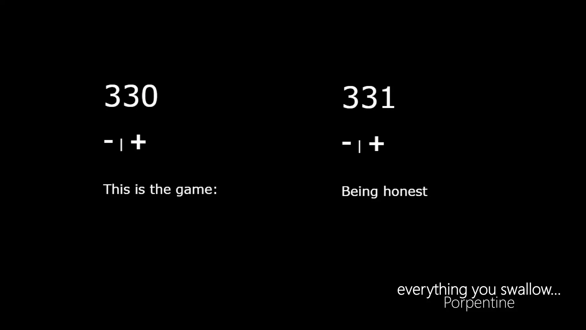 everything you swallow…
Porpentine
 