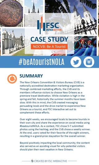 FSC Case Study: New Orleans CVB  | #beatouristnola