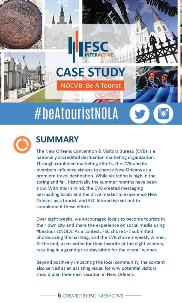 FSC Case Study New Orleans CVB beatouristnola