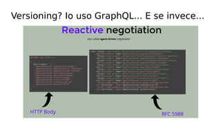 Versioning? Io uso GraphQL... E se invece...
 