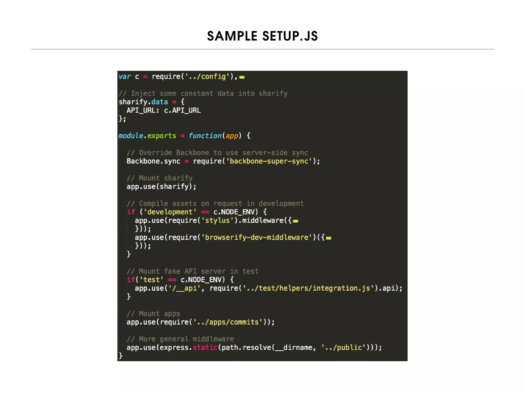 SAMPLE SETUP.JS