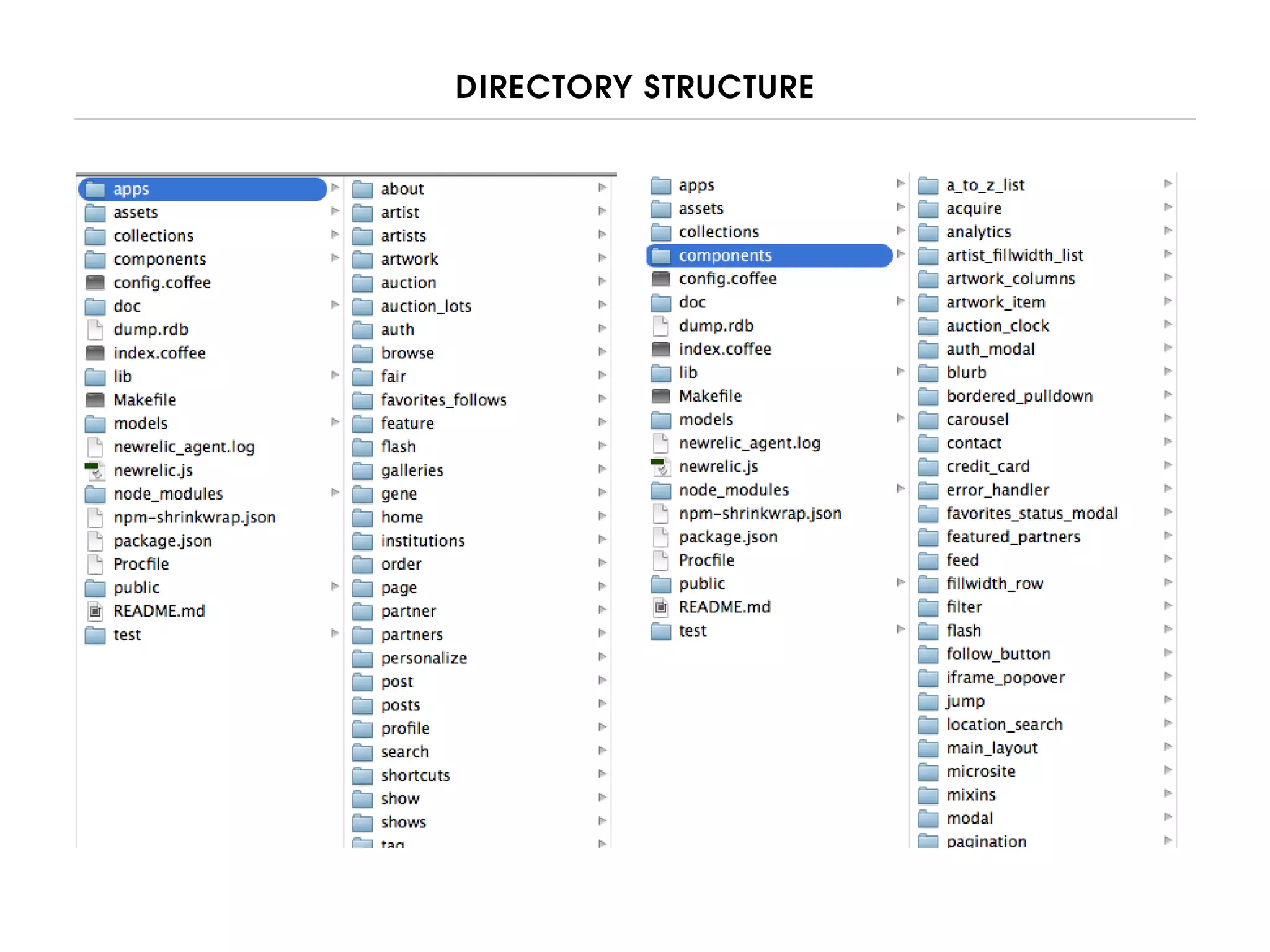 DIRECTORY STRUCTURE
