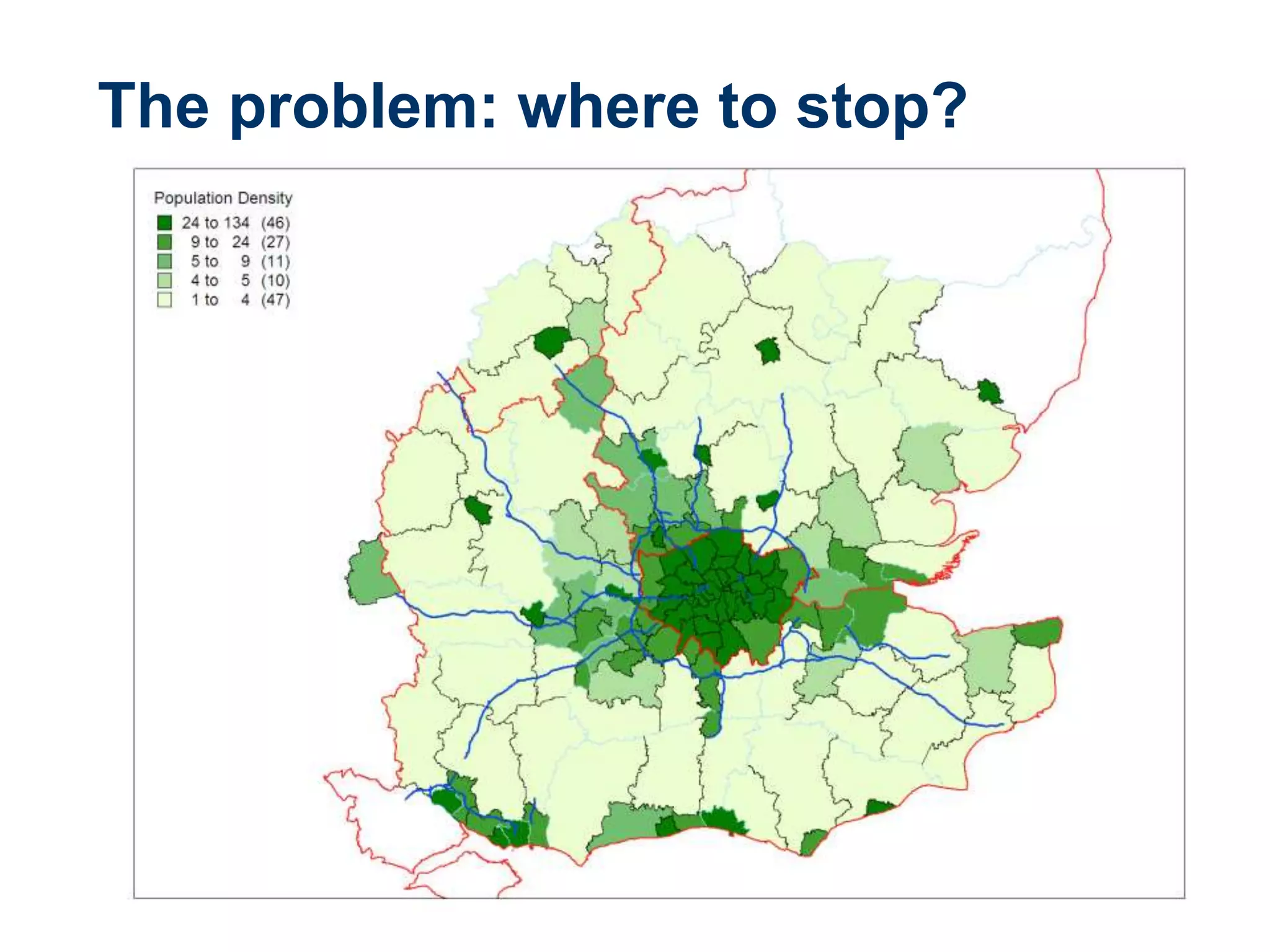 The problem: where to stop?
 