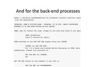 And	
  for	
  the	
  back-­‐end	
  processes	
  
 