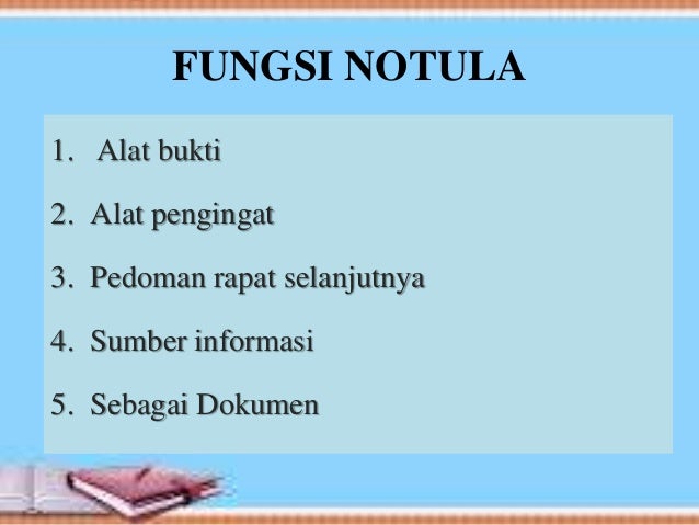 Notula Rapat
