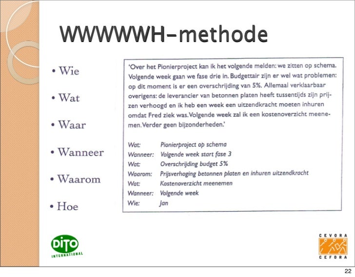 Notulen en verslag vergadering