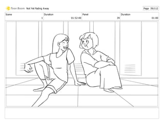 Scene
1
Duration
01:52:00
Panel
39
Duration
01:00
Not Yet Fading Away Page 39/112
 