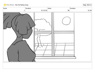 Scene
1
Duration
01:52:00
Panel
80
Duration
01:00
Not Yet Fading Away Page 80/112
 