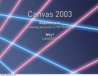 Canvas 2003
                                      Requirement:
                              Drawing pictures in the brows...