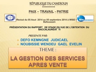 Rapport De Stage