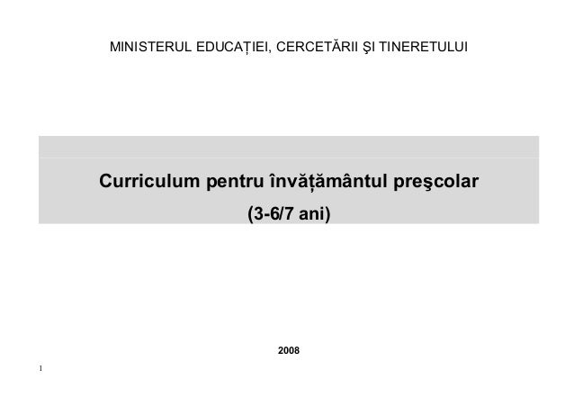 Noul Curriculum 2008 M
