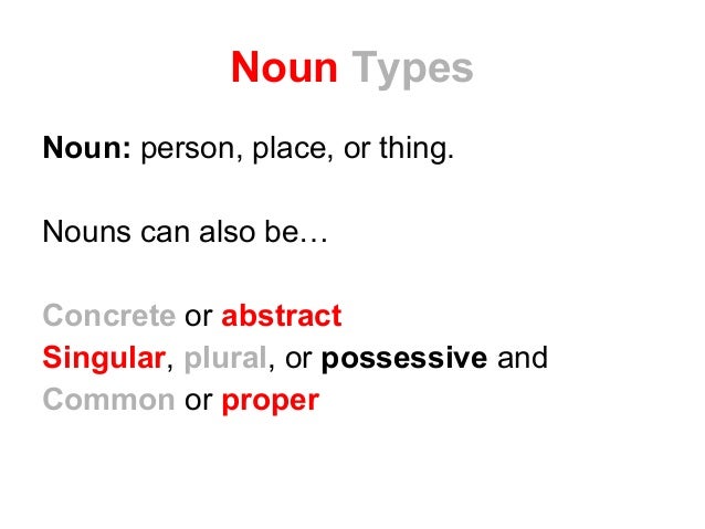 Noun types-and-capitalization-lesson