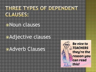 Noun clause functions