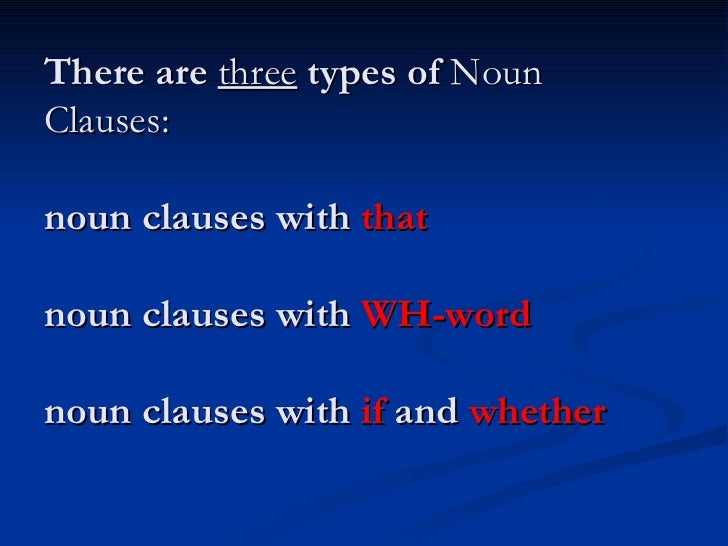 Noun Clauses noun-clauses