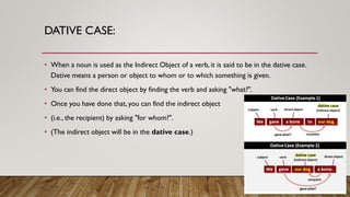 Dative Example Noun presentation | PDF