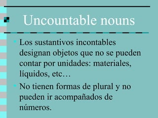 Incontable Nouns | PPT