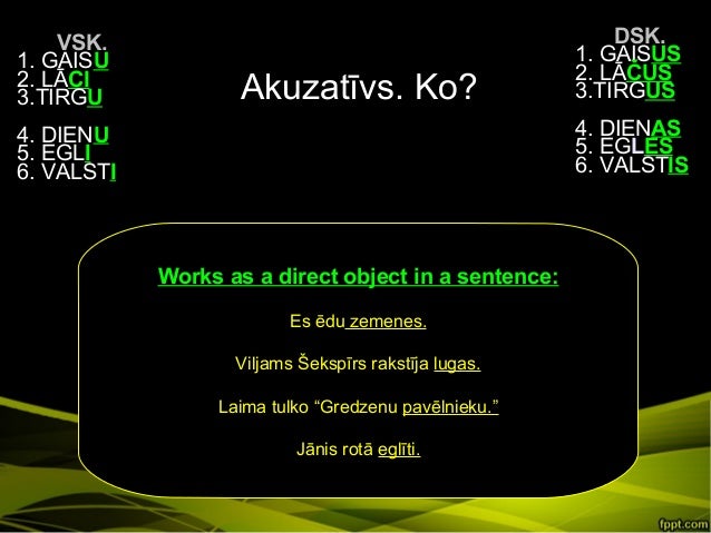 Latvian grammar Nouns