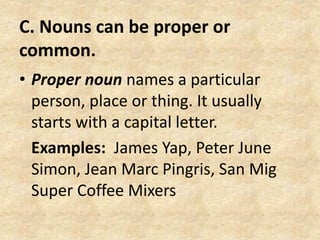 Nouns | PPTX