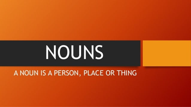 Nouns