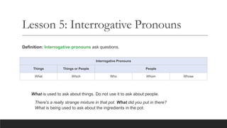 Nouns and pronouns | PPTX