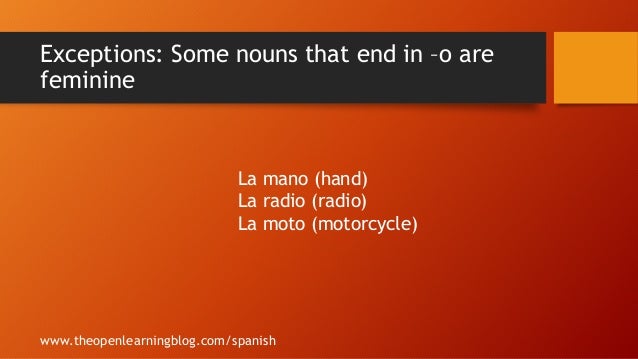 spanish lesson lesson 1 nouns 10 638